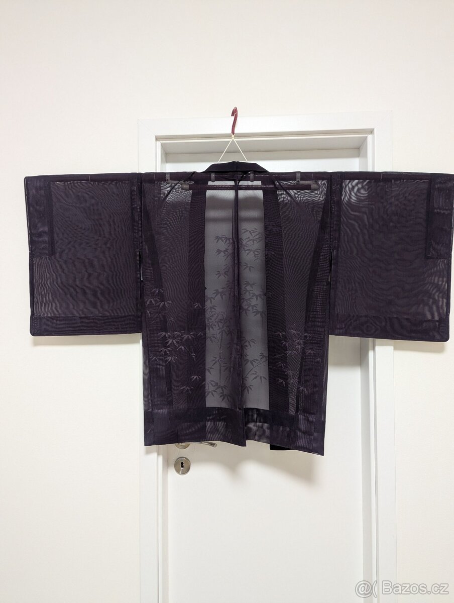 Dámský letní kabátek haori - bambus - 5