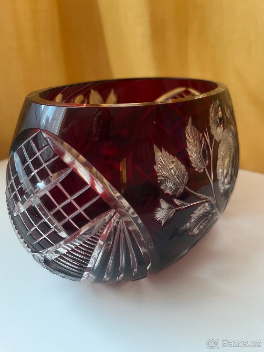 Rubínový koš / mísa - 5