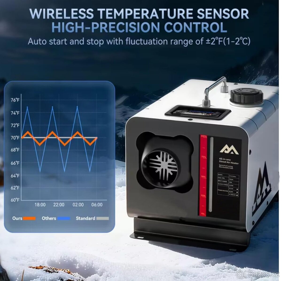 Naftové topení 2026 (Webasto) 8kW 12/24/220V, CZ návod - 5