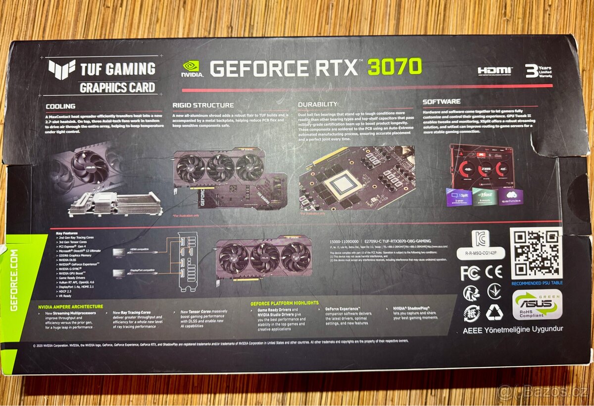 ASUS TUF Gaming RTX 3070 OC 8GB - 5
