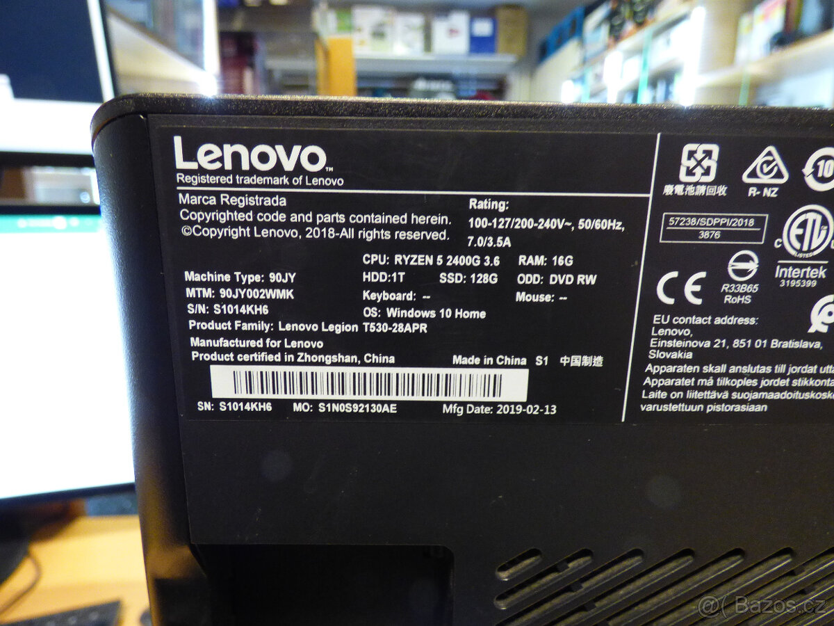 Počítač Lenovo LEGION Ryzen 5/16GB/GeForce 1050 - 5