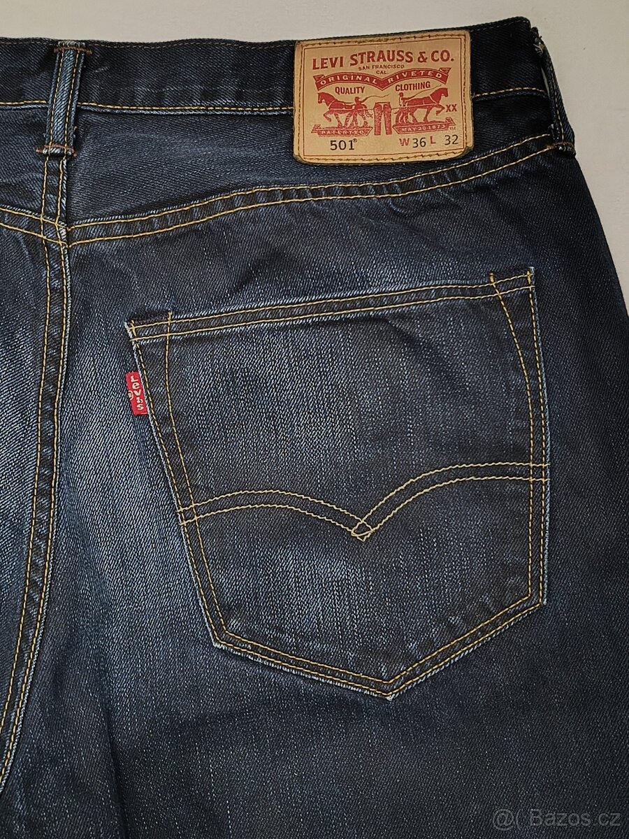 Pánské džíny - LEVIS® 501, vel. 36 x 32 - 5