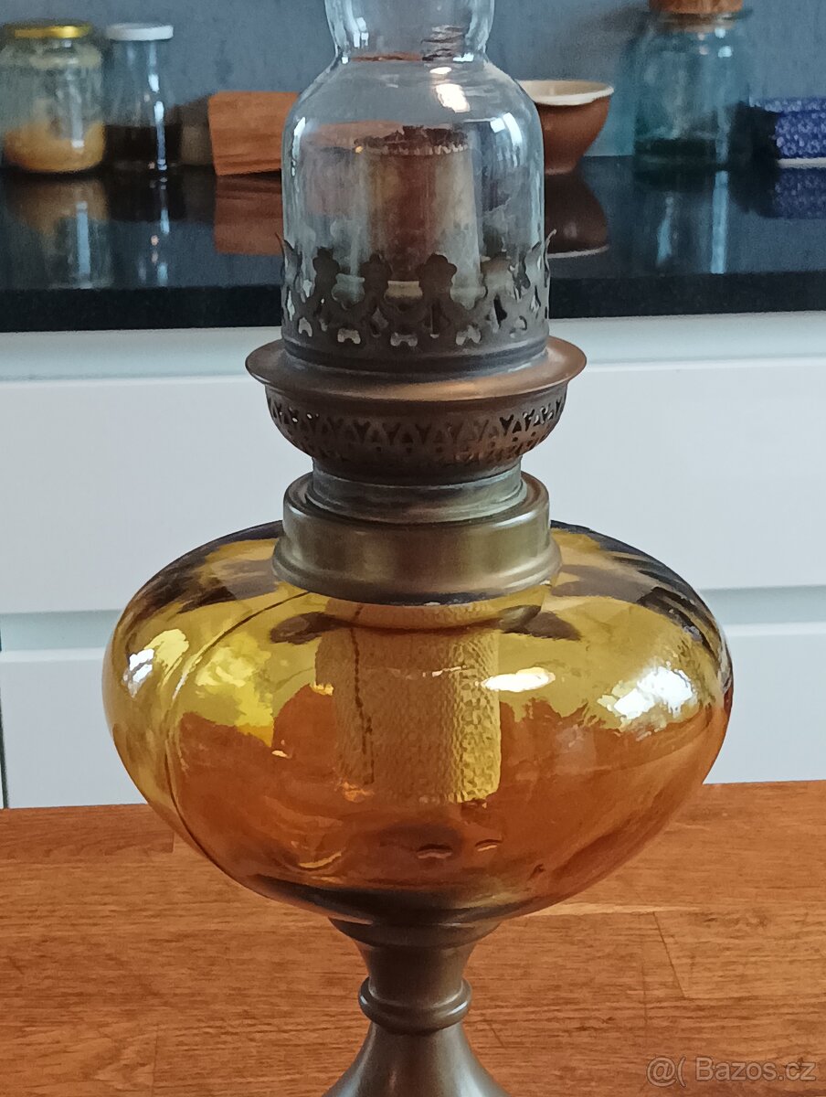 STAROŽITNÁ ART DECO PETROLEJKA GAUDARD, 20.–30. LÉTA - 5