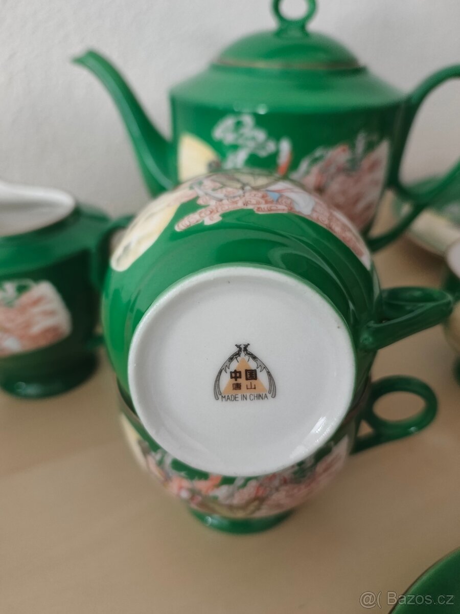 Retro porcelánový servis - nový, kompletní sada - 5