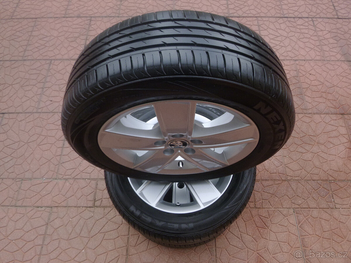 Letní alu originál Škoda Rapid / Fabia III 5x100 6Jx15 ET38 - 5