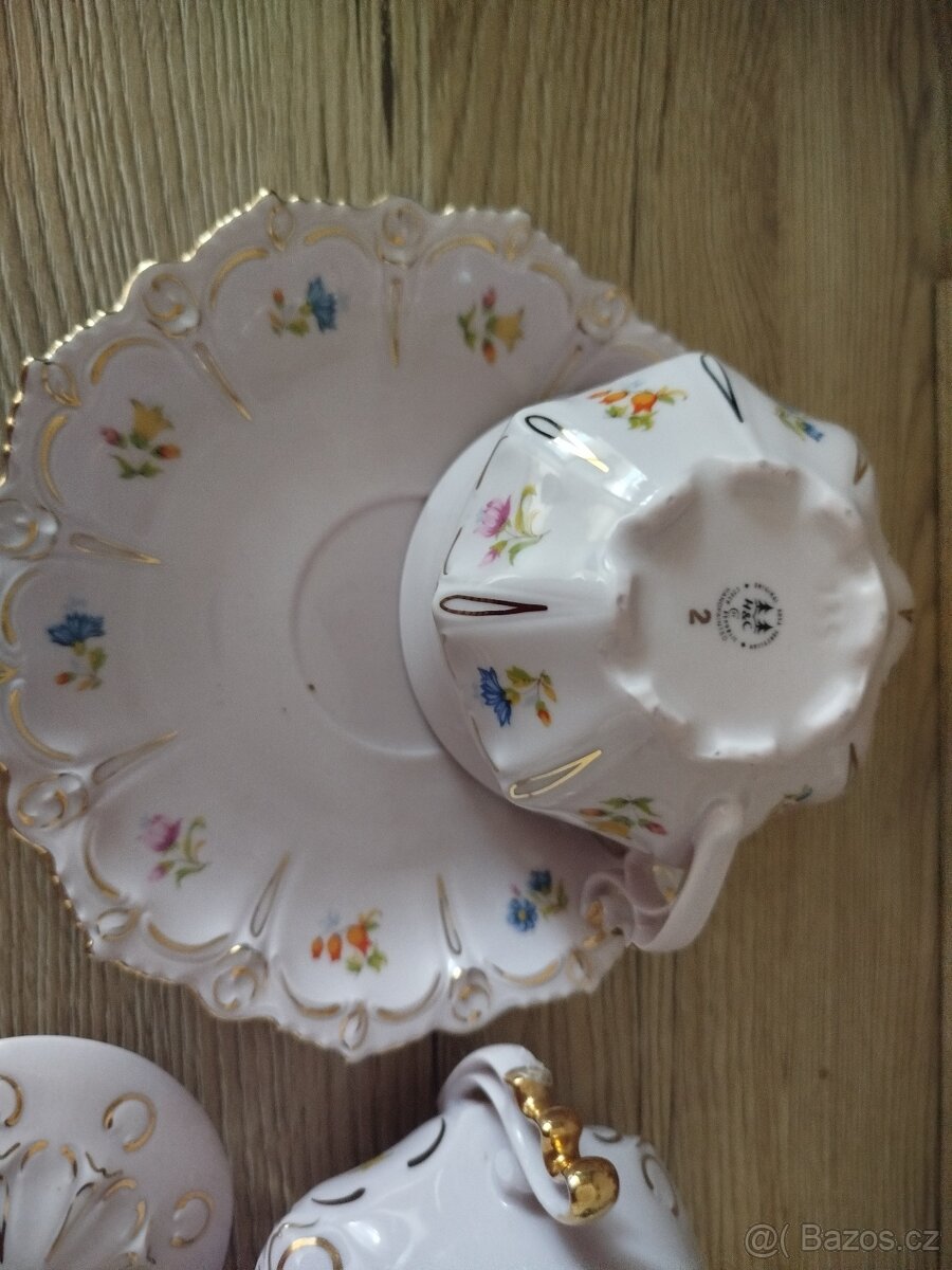 Růžový porcelán vzor Lenka - 5