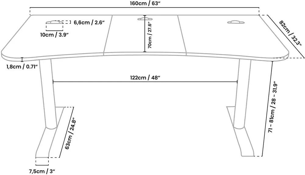 Herní stůl - Arozzi Arena - 5