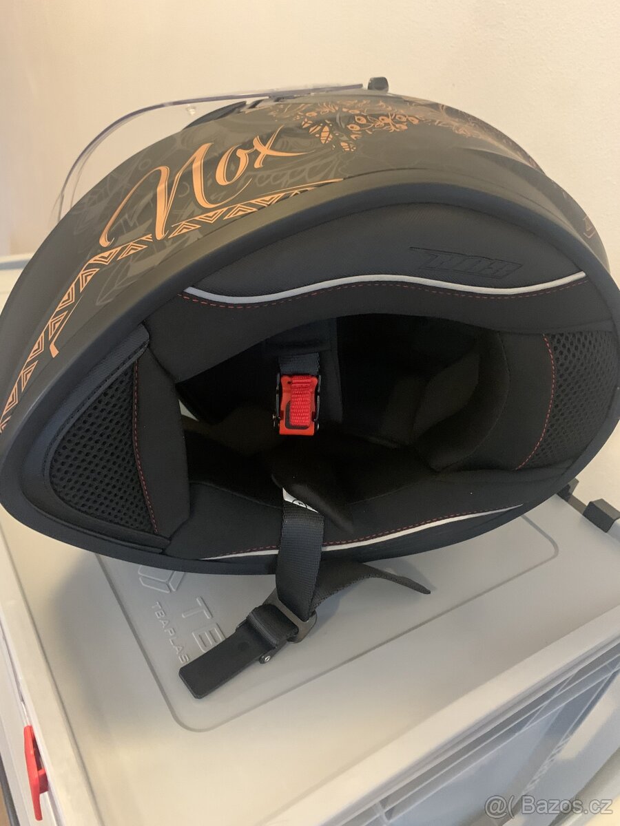 přilba N918 BLOOM, NOX (černá matná, bronzová) - 5