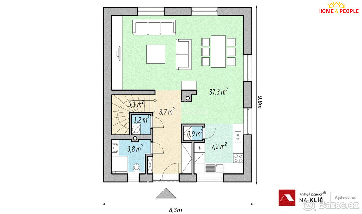 Nízkoenergetický patrový RD 4+kk v Machové u Otrokovic - 5