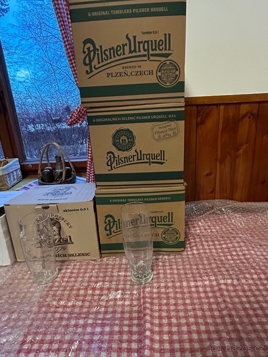 Pivní sklo nové nepoužité - 5