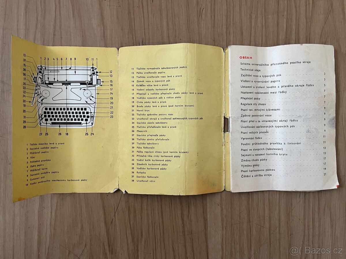 psací stroj Consul model 221 - 5