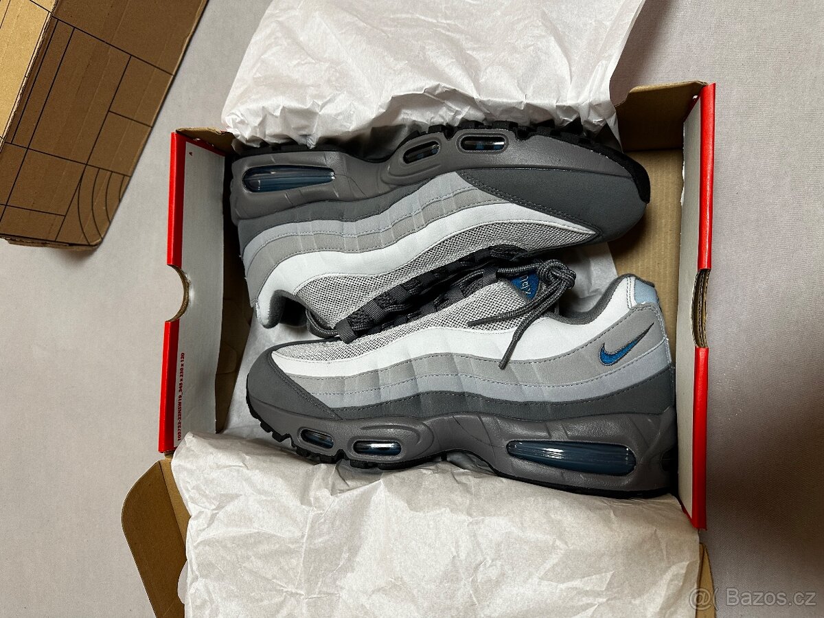 Nike Air Max 95 Big Bubble Smokey Grey/Green Abbys 46 - NOVÉ - 5
