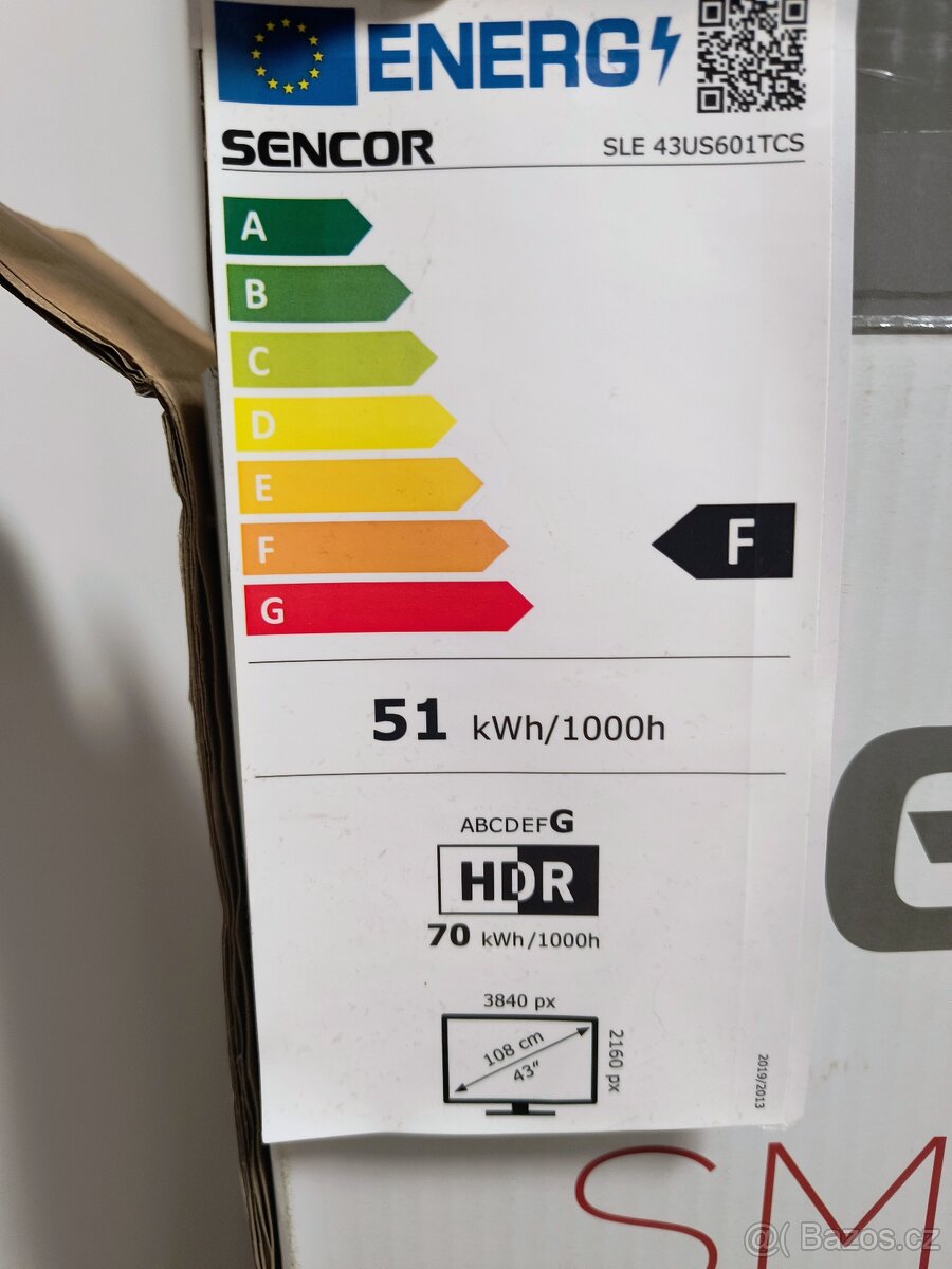 TV UHD LED 43" Sencor SLE 43US601TCS (zánovní) - 5