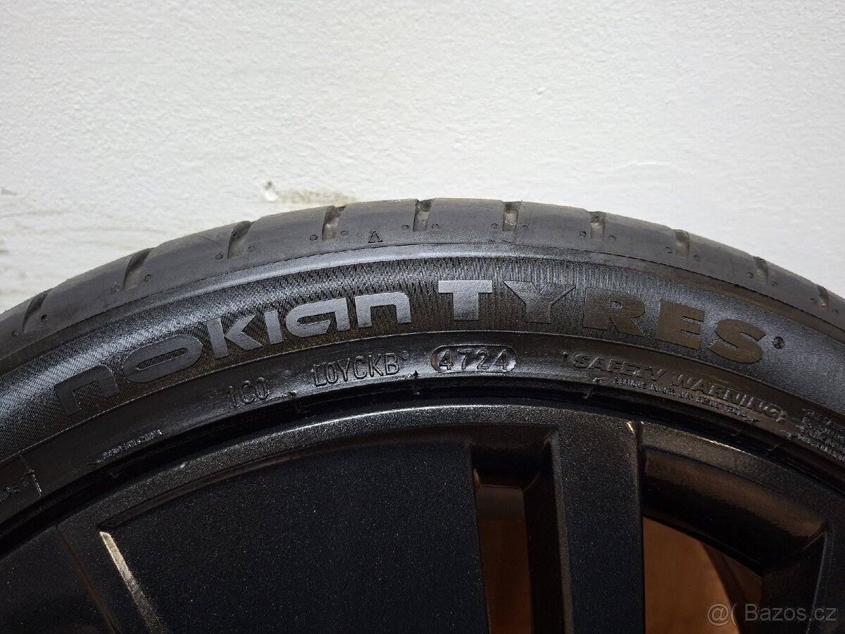 Alu kola R19 5x112 Škoda + letní pneu 235/40/19 Nokian - 5