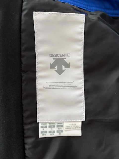 Nové dámské lyžařské kalhoty Descente modré, velikost 36 - 5