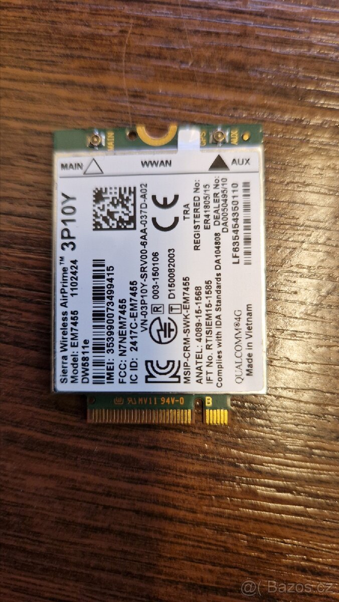 WWAN a WiFi AC a AX karty do notebooku nebo PC - 5