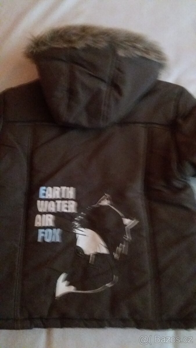 Zimní bunda se šálou a čepice pro chlapečka (vel. 92) - 5