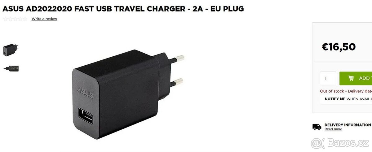 AC adaptér ASUS - výkon 18W - 5