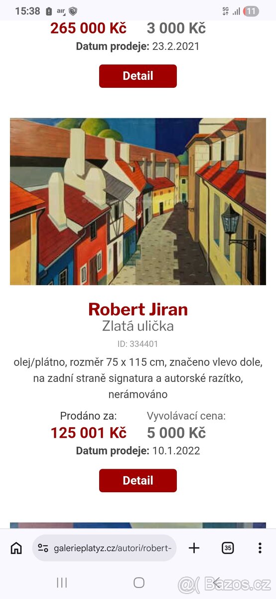 Robert Jiran - Zlatá ulička- Obraz - 5