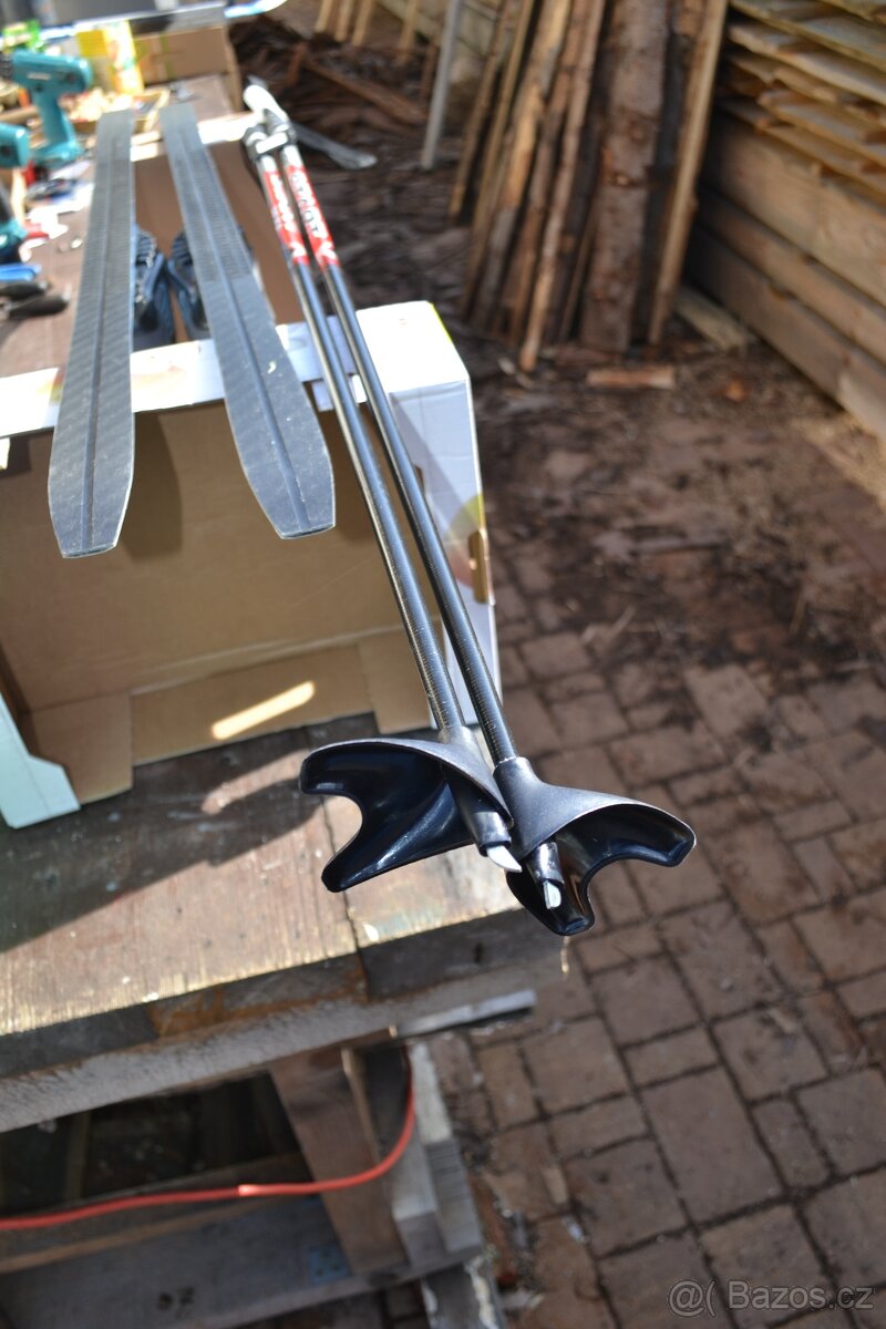 dětské běžky 140 cm s protismykem vazko SNS boty 33 - 5