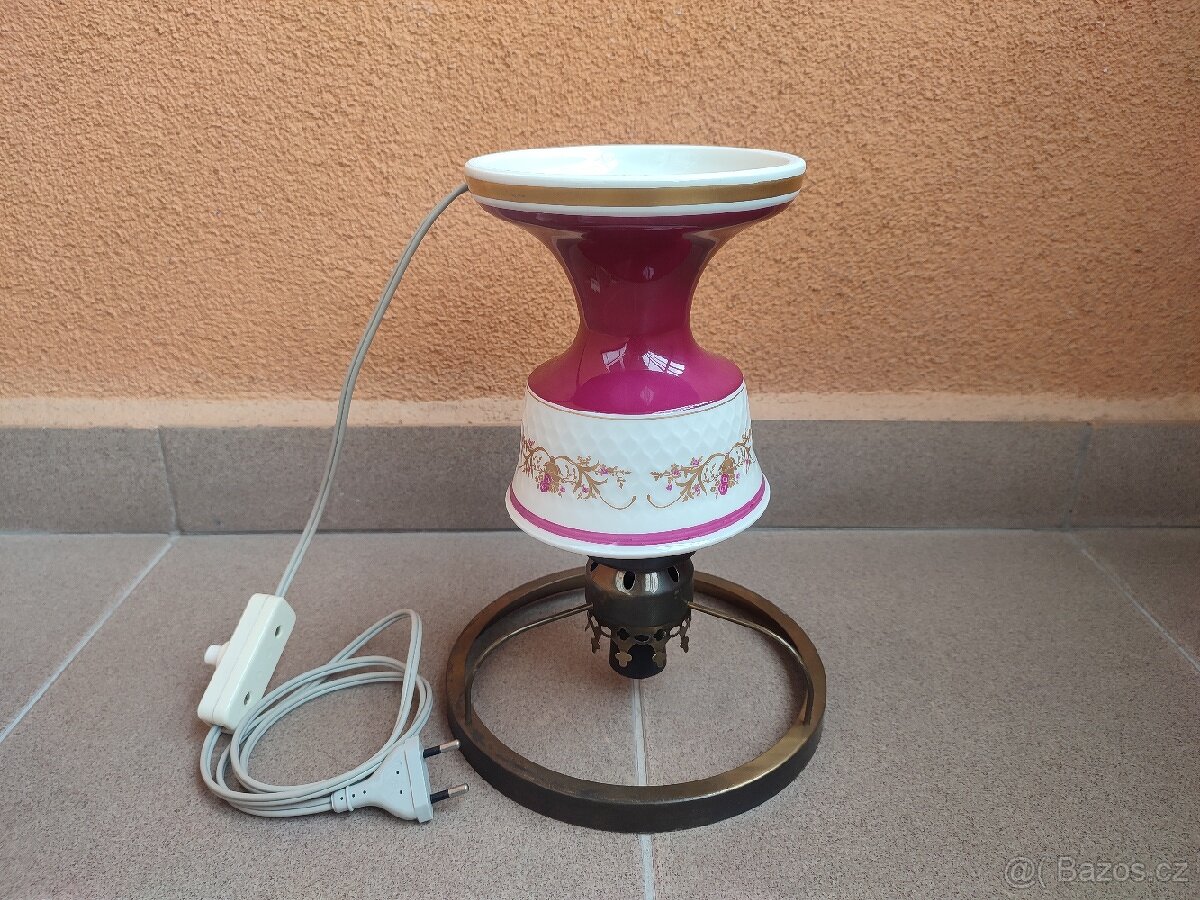 STAROŽITNÁ STOLNÍ LAMPA. - 5