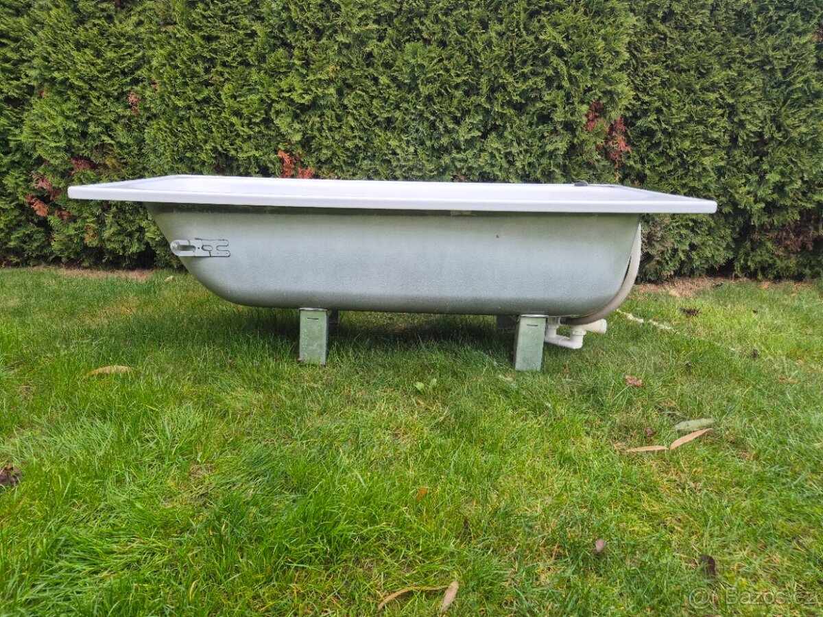 Plechová vana 160x70 s nožičkami - 5