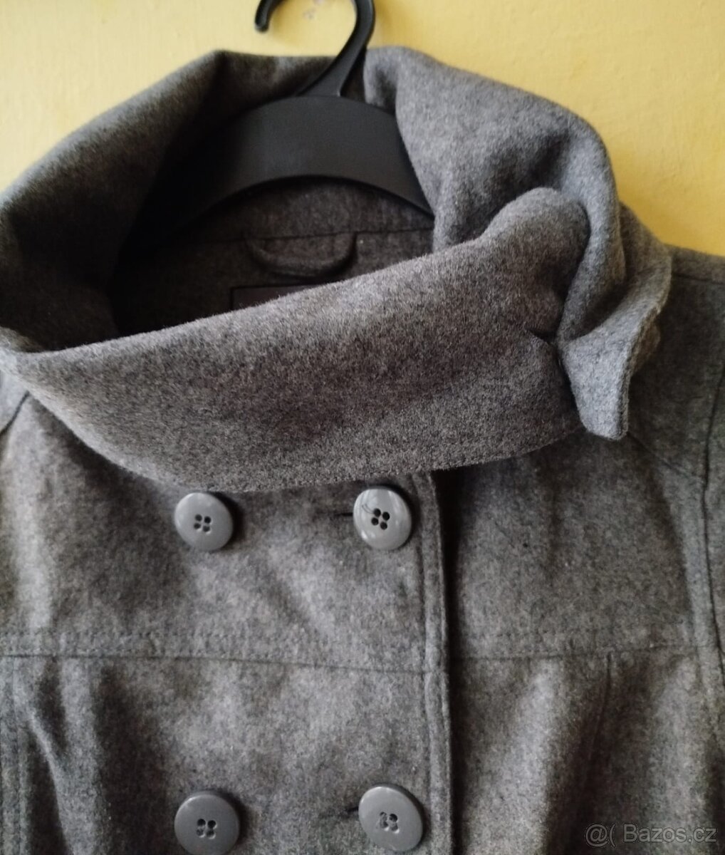 Dámský vlněný kabát/ bunda, velikost M - 5