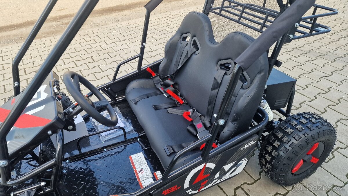 Dětská Bugina akumulátorová ECOBuggy až 2500W 60V 20Ah červe - 5