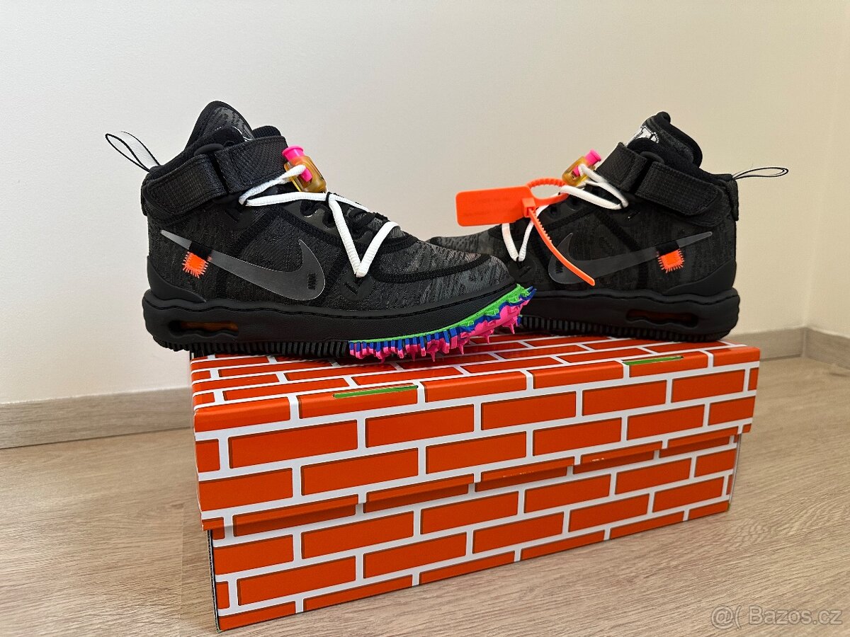 Off White x Nike Air Force 1 Mid Black - 5