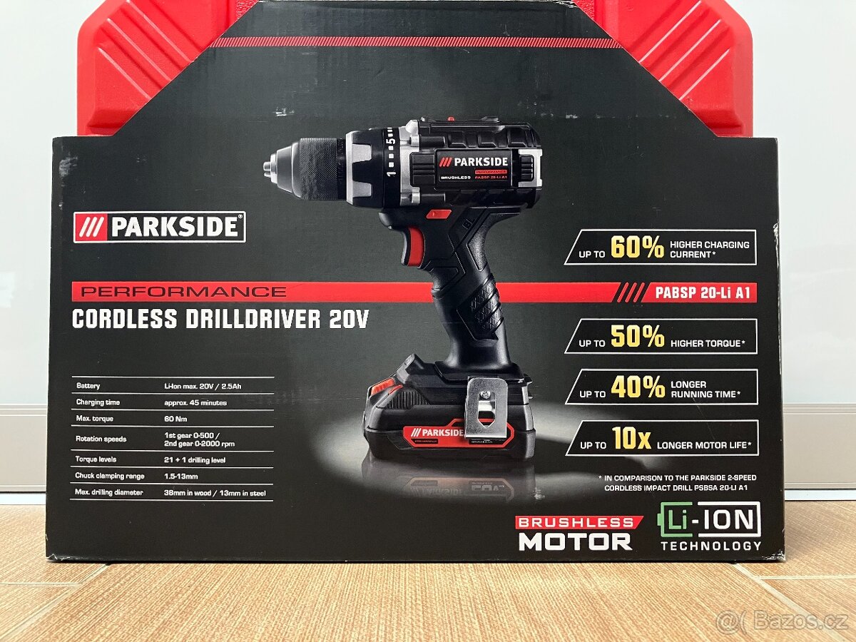 Aku vrtací šroubovák Parkside Performance - 5