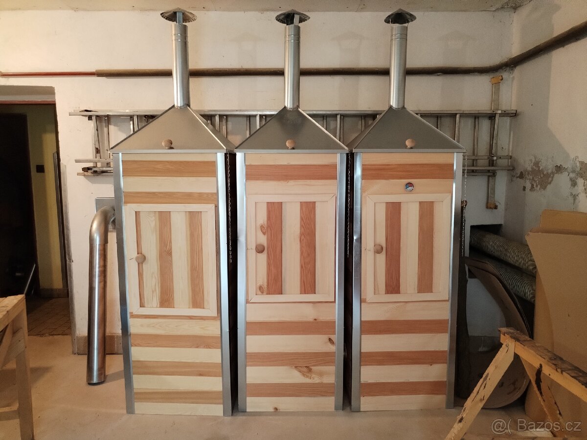 Dřevěná udírna,cena je konečná,doprava po celé ČR - 5