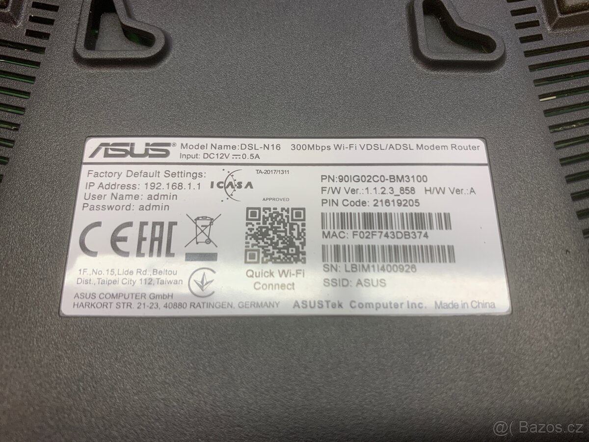 Router wi-fi Asus DSL-N16 - 5