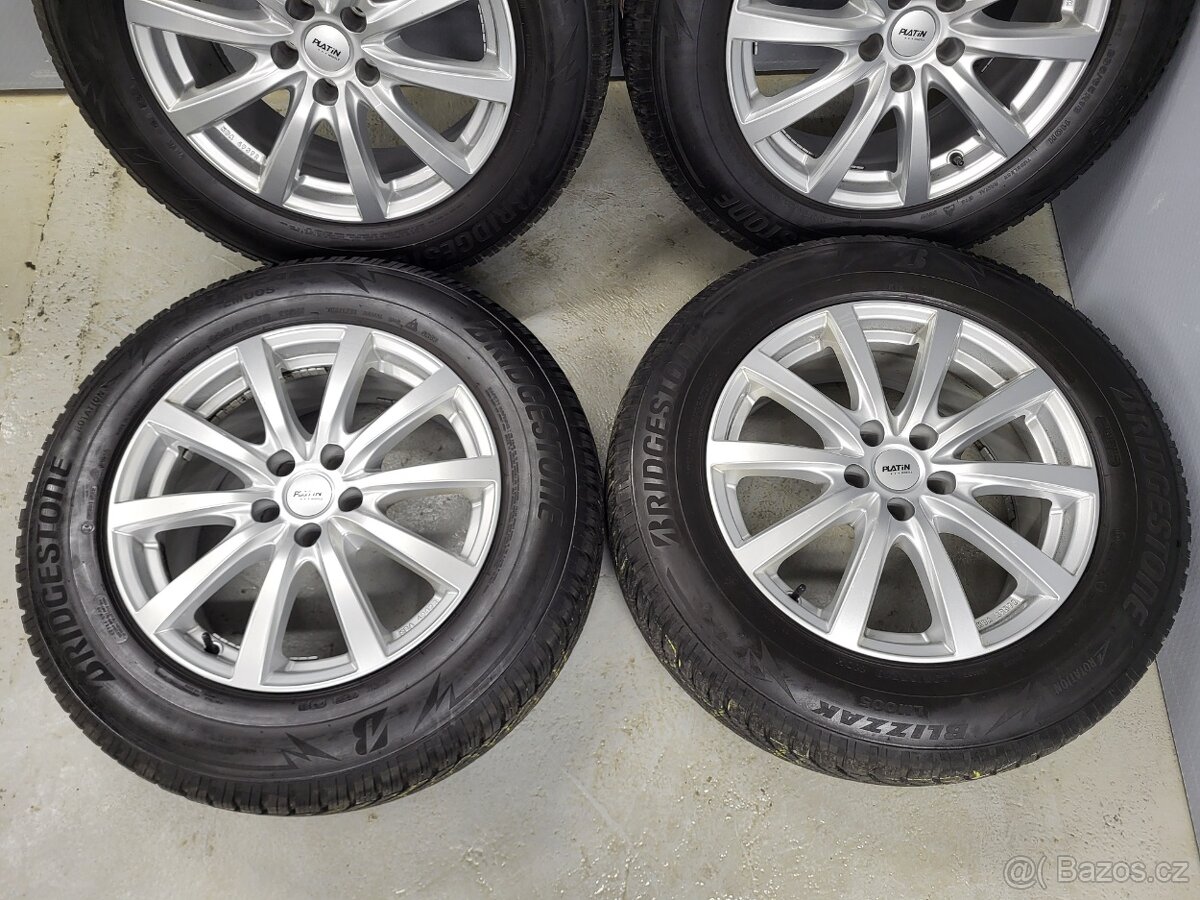 Alu kola 18" Platin 5x112 Touareg Audi Q7 zimní pneu 6-7mm - 5