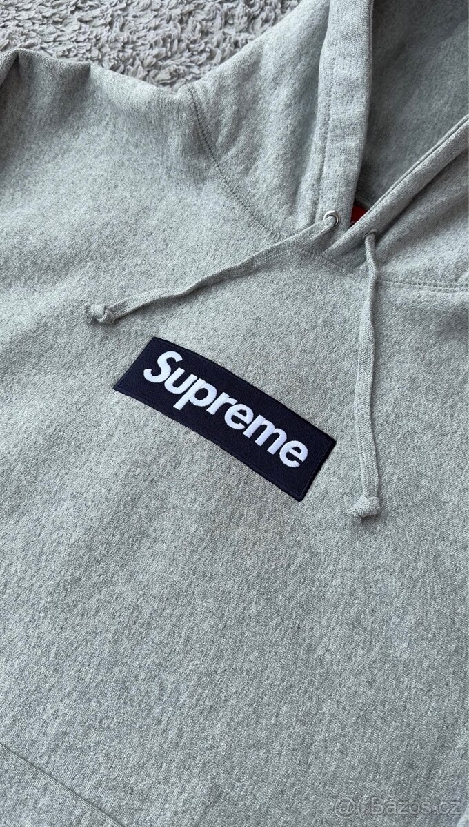 Supreme Box Logo Hooded Sweatshirt (FW25) Heather Grey - 5