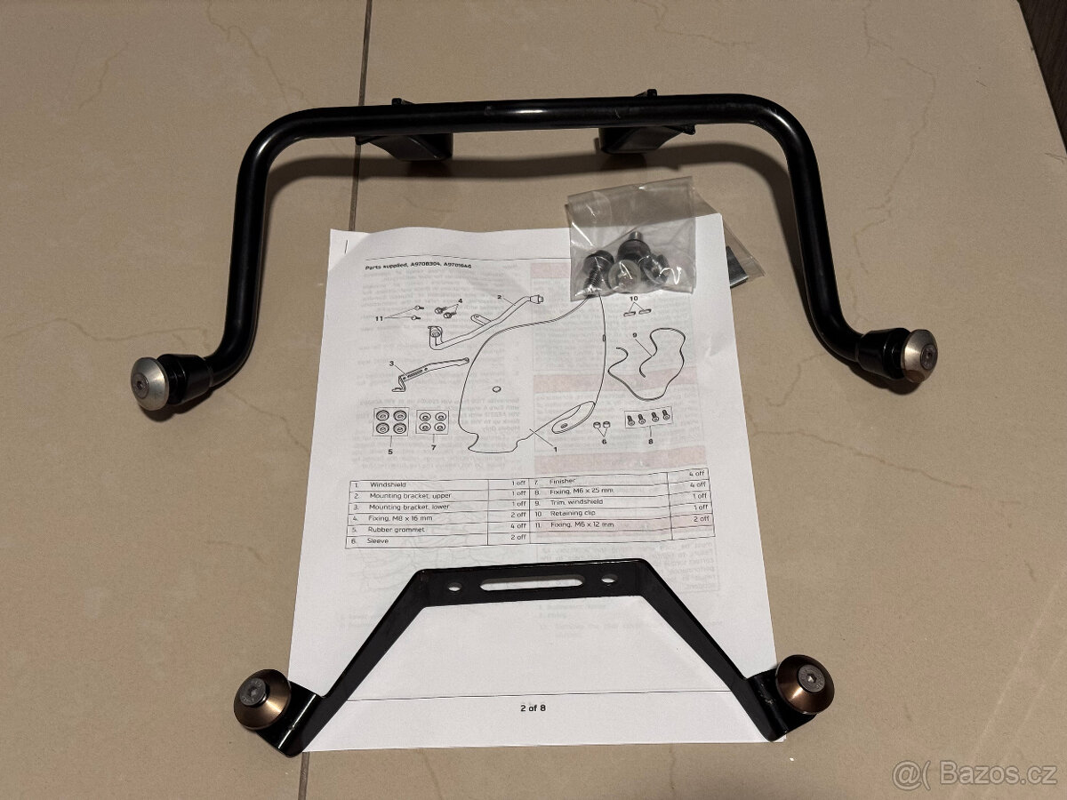 Plexi štít TRIUMPH Bonneville T100/T120 # A9708304 - 5