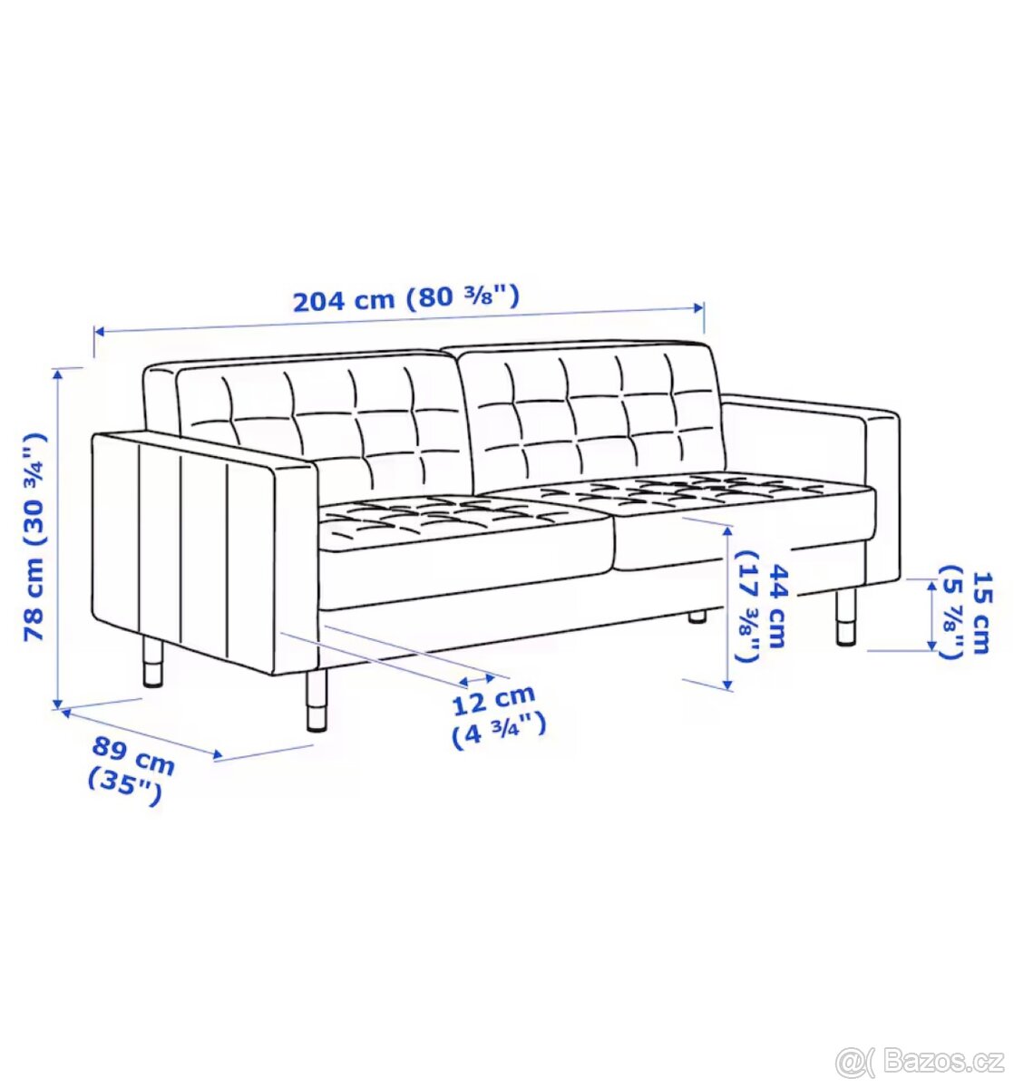 Nová kožená sedačka IKEA - prodej - 5