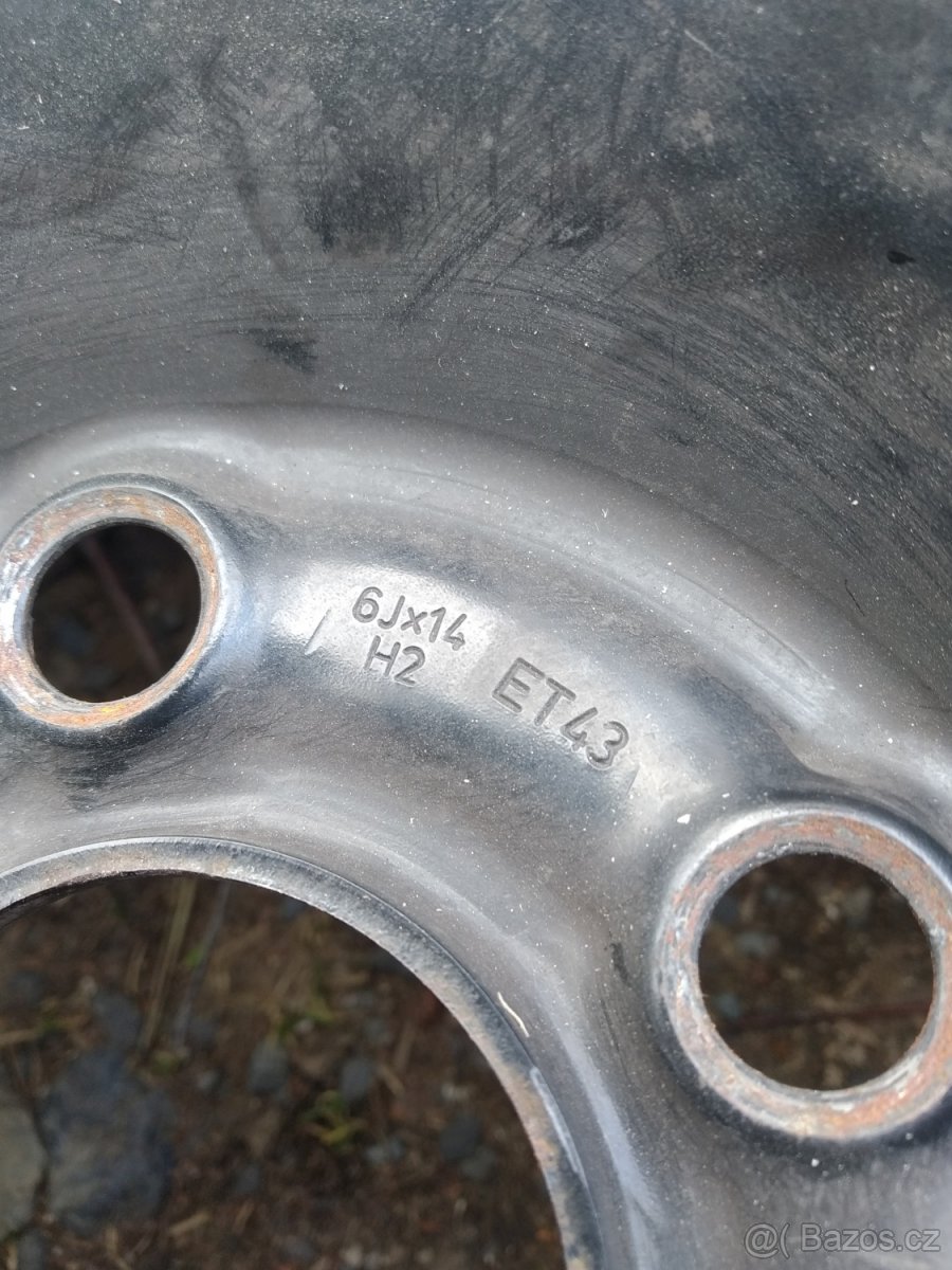 4x plechový disk fabia - 5