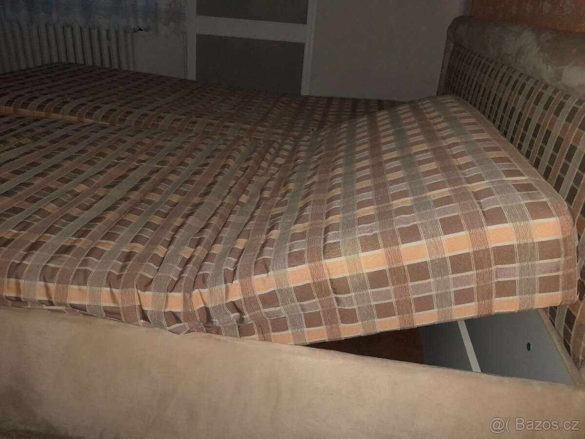 Manželská čalouněná postel 180x200 - 5