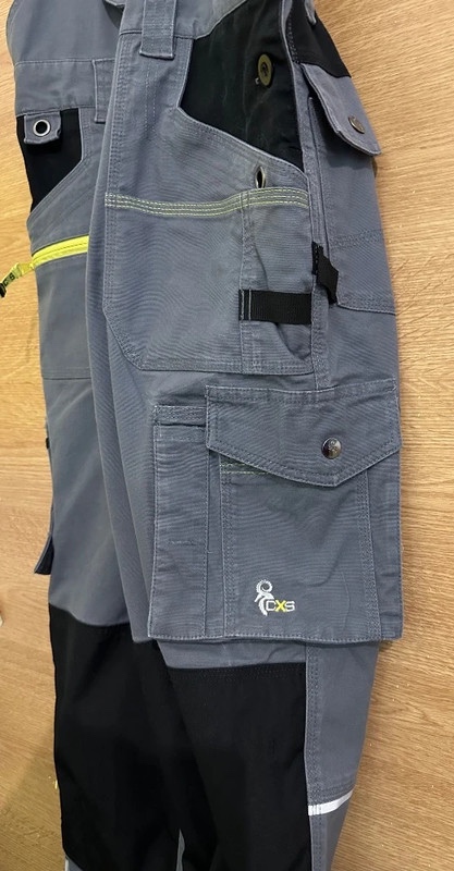 Canis CXS Stretch Montérky pracovní kalhoty s laclem - 5