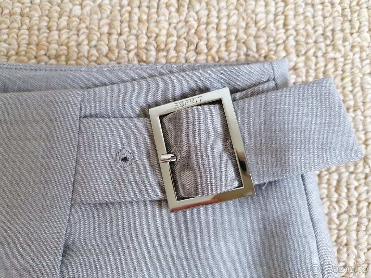 Světle šedá pouzdrová sukně Esprit, v. 38 - 5