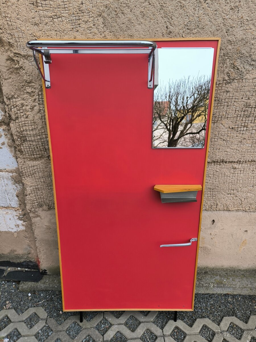 Retro koženková předsíňová stěna - Brusel 60. léta - 5