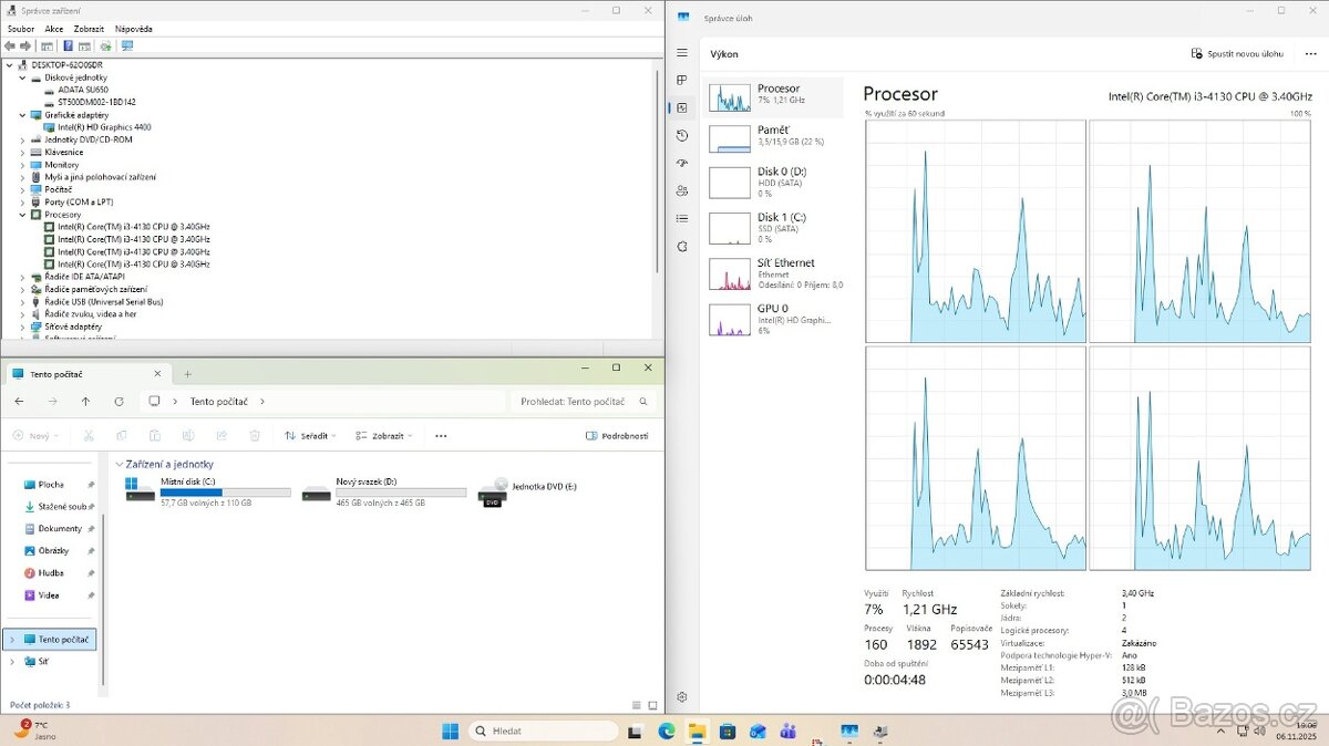 HP Elitedesk 800 G1, i3, 16GB RAM, SSD, WIN11 - 5