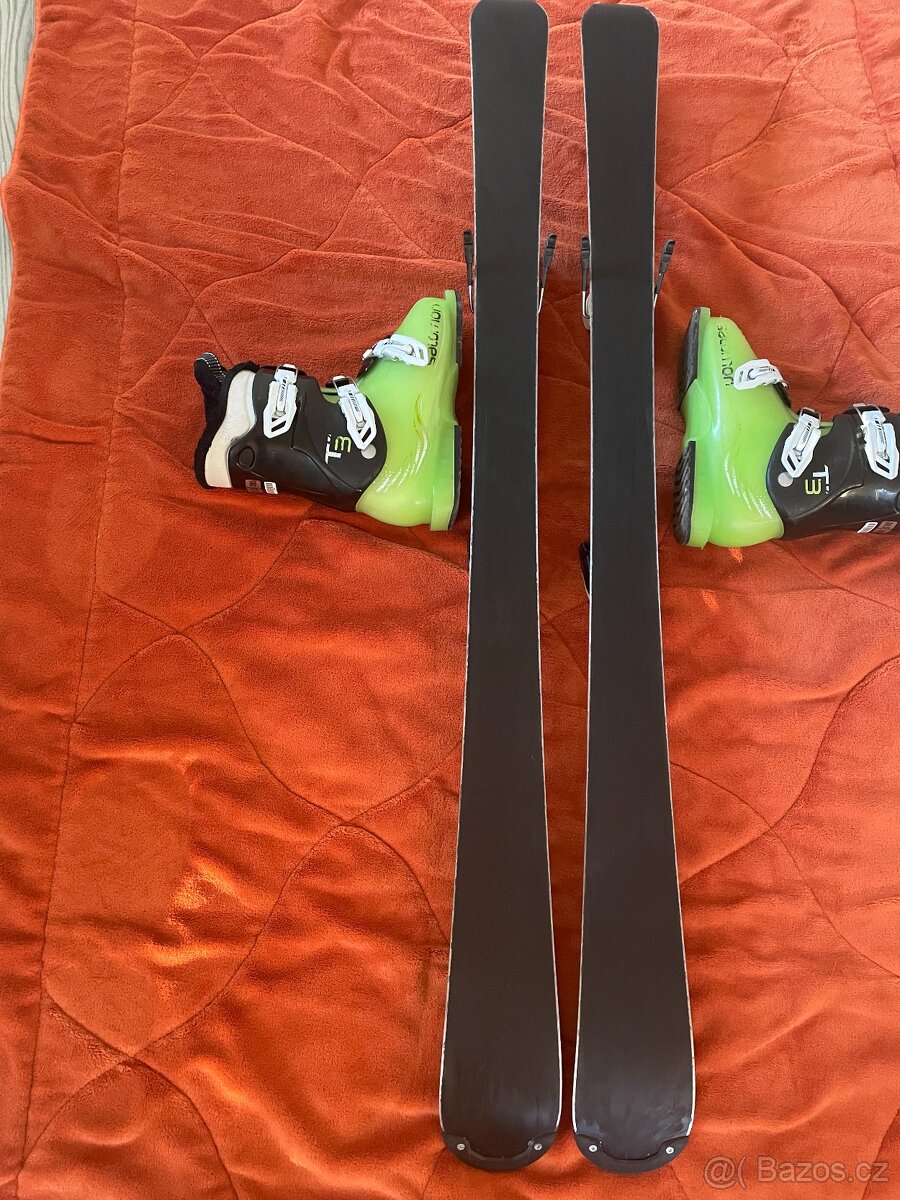 Univerzální lyže Nordica 130 cm + lyžáky 37-38 - 5