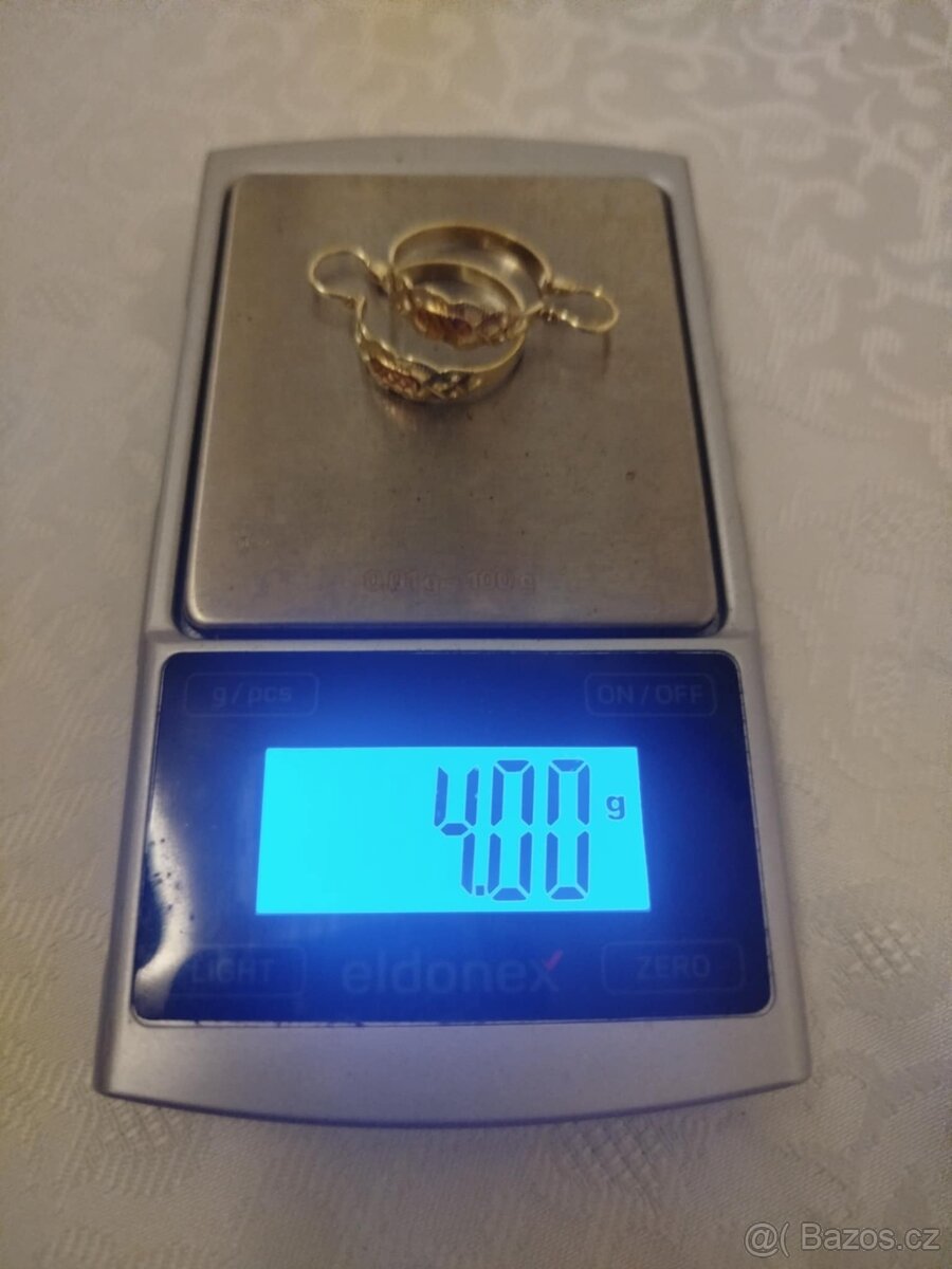 Zlaté náušnice 585 4g - 5