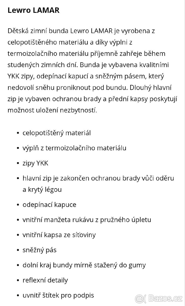 Dětská zimní bunda lewro - 5