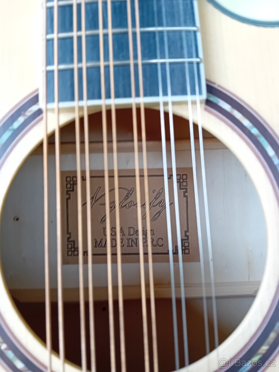 12-ti strunná elektroakustická kytara - 5