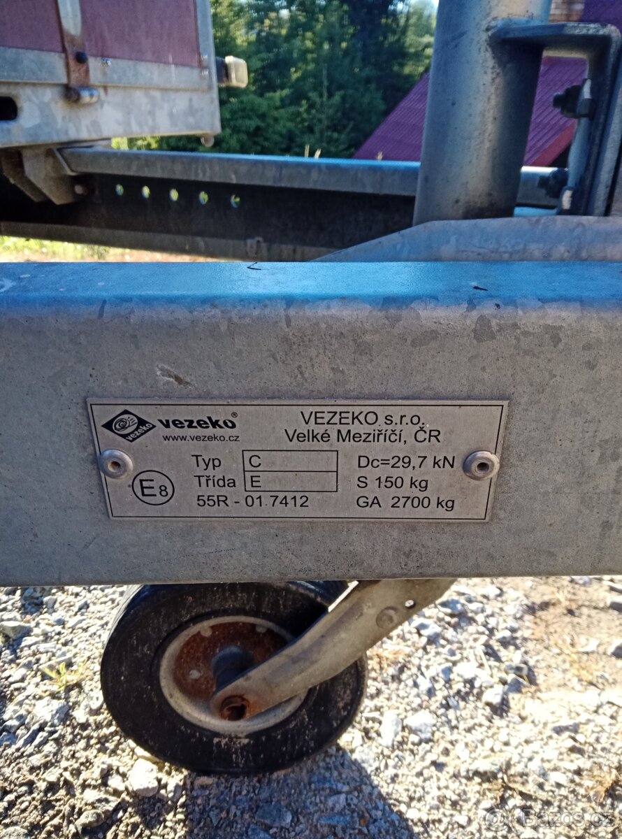 Prodám přívěs VEZEKO R2B2X 2700 kg - 5