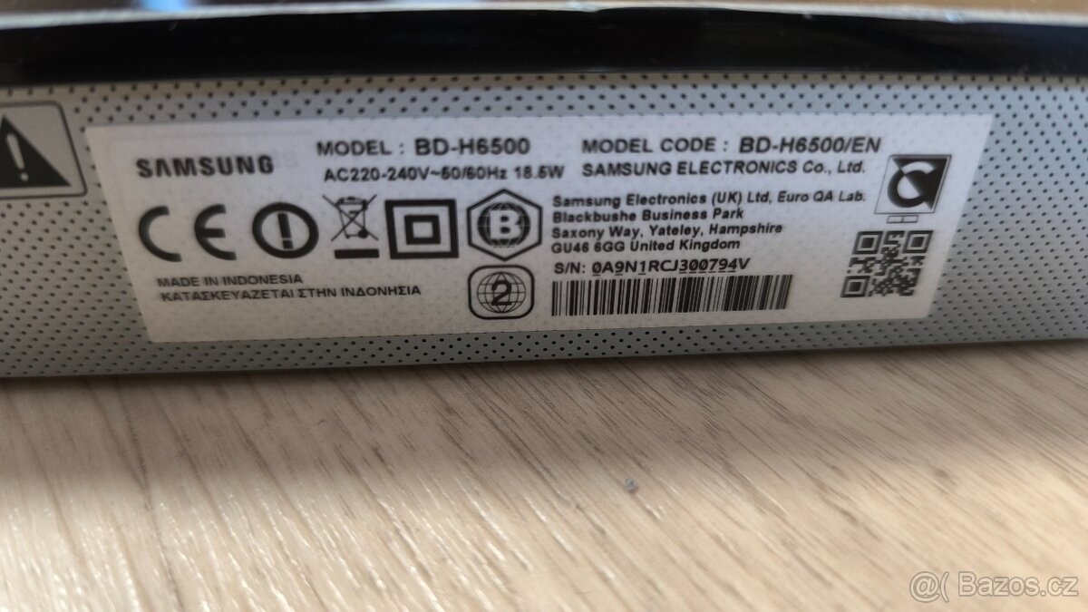 Blu-Ray přehrávač Samsung BD-H6500 - 5