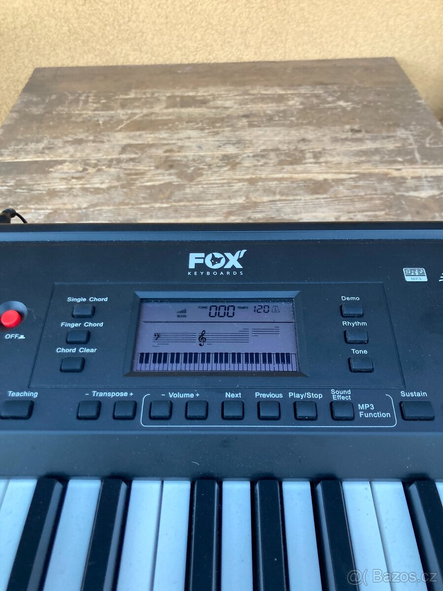 Klávesy Fox 168 BK + podstavec - 5