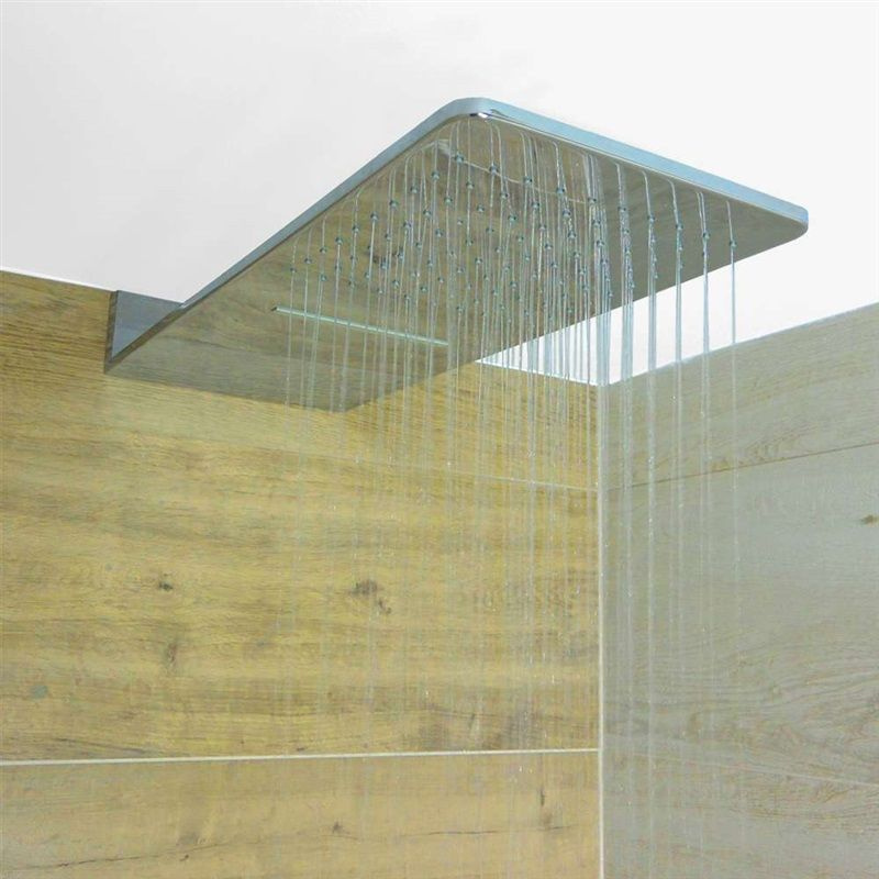 Talířová sprcha horní, s vodopádem, hranatá 600 x 251mm - 5